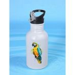 Renkli Papağan Matara Suluk 600 ml - Çocuk Suluk Matara, Çocuk Su Matarası