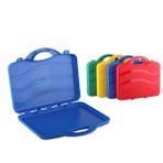 Renkli Plastik Proje Çantası 33x24x4,5 cm Mavi Renk