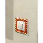 Renkli Priz Çerçevesi - 8.5x8.5 - Turuncu