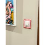 Renkli Priz Çerçevesi - 9x9 - Pembe