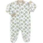 Renkli Puset Unisex Bebek Penye Tulum Filler - 0 - 3 Ay - Kahverengi