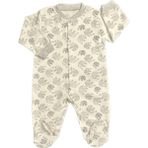 Renkli Puset Unisex Bebek Penye Tulum Filler - 6 - 9 Ay - Gri