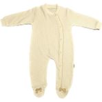 Renkli Puset Unisex Bebek Penye Tulum Puanlı - 0 - 3 Ay - Kahverengi