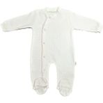 Renkli Puset Unisex Bebek Penye Tulum Puanlı - 0 - 3 Ay - Pembe