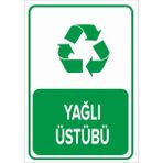 Renkli Reklam Geri Dönüşüm Yağlı Üstübü Levhası (Sac Malzeme) - 25 x 35 Cm