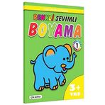 Renkli Sevimli Boyama 1 3+ Yaş: Yaşa Uygun Çizgilerle
