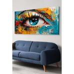 Renkli Soyut Göz Tek Parça Kanvas - Canvas Tablo, 65 x 45