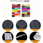 Renkli Stil Renkler Kutu Seti Hama Boncuk Oyuncak Perler Eğitici Çocuklar 3D Bulmacalar Kendin Yap Oyuncaklar Eğitici Oyuncaklar Demirleme Kağıdı ile Boncuklar Pegboard Levhaları (Yurt Dışından)