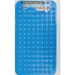 Renkli Ürün Dikdörtgen Yuvarlak Kabartma Silikon Kaydırmaz Taban Duşakabin ve Banyo Matı (Mavi)(70x40)