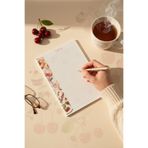 Renkli Zeka A5 Vişne Desenli Notepad – 110 Gr Kalın Kağıt Bloknot 50 Yaprak Not Defteri