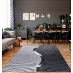 Renklibutik Modern Desenlerde Kadife Dokulu Lastikli Süngerli Kaymaz Yıkanabilir Halı Örtüsü - 9 M2