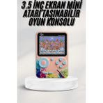 Renklime 3 Inç Ekran 500 Oyunlu Game Box Mini Taşınabilir Oyun Konsolu