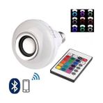 Renklime Ampul Şeklinde Kumandalı Bluetooth Hoparlör ( Lisinya )