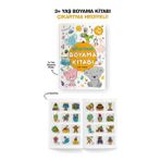 Renklime Çıkartmalı Boyama Kitabı 3 Yaş +