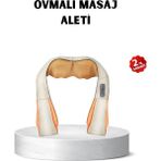 Renklime Ergonomik Ovmalı Masaj Aleti – Isıtmalı, Yoğurmalı, Boyun ve Bel Rahatlatıcı Masaj Makinesi