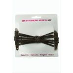 Renklime Fiyong Sihirli Topuz Tokası - 10 cm - Siyah