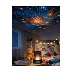 renklime LED Yıldız Projeksiyon Lambası Romantik Oda Atmosfer Işığı