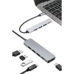 Renklime Macbook Pro/air Uyumlu USB Type-C 8 In 1 Hub Dönüştürücü Çevirici Çoklayıcı USB Hdmı Micro Sd 8 Girişli