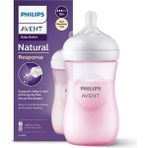 Renklime Philips Avent Natural Response Pp Pembe Biberon 1+ Ay 260 ml SCY903/11