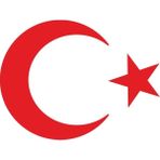 Renklime Türk Bayrağı Sticker(50 cm x 40 Cm) Oto Motor Pc Etiket - Tek Ebat