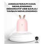 Renklime Ultrasonik Hava Nemlendirici 200 ml Aroma Difüzör LED Işıklı Sessiz