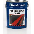 Renkosan Yol Çizgi Boyası – Kırmızı 3 KG | Asfalt, Beton, Otopark ve Bordür Yüzeyleri İçin Dayanıklı Uygulama