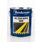 Renkosan Yol Çizgi Boyası – Sarı | Asfalt, Beton, Otopark ve Bordür Yüzeyleri İçin Dayanıklı Uygulama