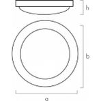 Renksan 30CM 18W Modern LED Tavan Armatürü Glop
