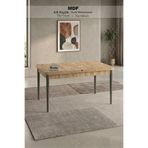 Renlife 70x114 cm Açılır MDF Mutfak Masası | 4-6 Kişilik Modern Yemek Masası ÇAM MDF