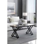 Renlife Tekerlekli Orta Sehpa Yemek Masası Balkon Masası Mutfak Masası 60 x 100 Metal Ayaklı (bendir) - bendir
