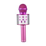 renn Şarj Edilebilir Telefon Ve Usb Bağlantılı Karaoke Mikrofon (pembe)
