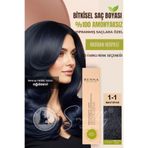 Renna 1-1 Mavi Siyah Amonyaksız Bitkisel Yıpranmış Saçlar İçin 60 ml Saç Boyası