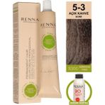 Renna Amonyaksız Bitkisel Yıpranmış Saçlar İçin Saç Boyası 5-3 Açık Kahve Dore 60 ml - 5-3 AÇIK KAHVE / DORE