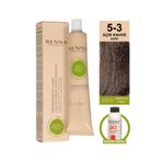Renna AMONYAKSIZ Bitkisel Yıpranmış Saçlar İçin Saç Boyası 5-3 AÇIK KAHVE DORE 60ml
