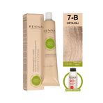 Renna Bitkisel Saç Boyası 7-B Orta Bej 60 Ml - Oksidan Hediyeli (%100 Amonyaksız)