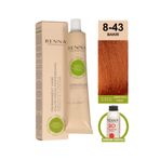 Renna Bitkisel Saç Boyası 8-43 Bakır 60 Ml - Oksidan Hediyeli (%100 Amonyaksız)