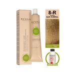 Renna Bitkisel Saç Boyası 8-R Yoğun Açık Kumral 60 Ml - Oksidan Hediyeli (%100 Amonyaksız)