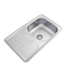 Renno Lutto Damlalıklı Sağ 730x480 mm Paslanmaz Evye