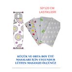 rennway Dekoratif Desenli Dayanıklı Kumaş Ütü Masası Örtüsü Kılıfı Bezi 50*120 Cm Lastiklidir