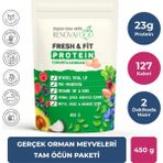 RENOVAFOOD Fresh Fit Protein Orman Meyveli Kolajen & Pre-Probiyotik Yüksek Lifli Öğün Paketi 450g - Yaban Mersini