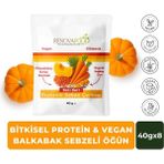 RENOVAFOOD Proteinli Balkabağı Sebze Çorbası Glutensiz Vegan Organik Buğday Çimi 40g x 8 - 320 gr