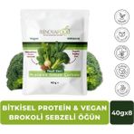 RENOVAFOOD Proteinli Brokoli Sebze Çorbası Glutensiz Vegan Organik Buğday Çimi 40g x 8 - 320 gr
