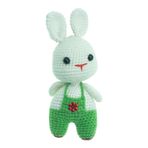 Renovon Mini Amigurumi Tavşan Anahtarlık | El Örgüsü Tığ İşi Peluş Figür |%100 Pamuk İp, Elyaf Dolgu | Çanta ve Anahtar Süsü