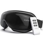 Renpho Isı ile Göz Masajı Bluetooth Müzik Şarj Edilebilir Göz Maskesi Koyu Halkalar Göz Torbaları Kuru Göz Uykuyu İyileştirir Göz Yorgunluğunu Gidermek için Masaj Cihazı
