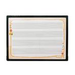 RENRUIRUI- Müzik Çıta Çift Taraflı Yazı Tahtası Siyah Alüminyum Çerçeve Vokal Öğretimi Eğitimi Oluşturma için Hafif ve Taşınabilir (Renk: Sarı, Boyut: 60X90CM)