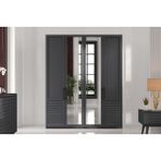 Rent Grey 4 Kapılı Gardırop - Antrasit