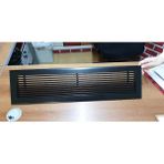 Renuzu 29X9 Lineer Menfez Iç Ölçü Mat Siyah Şömine Dolap Menfezi