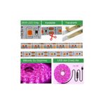 Renvox USB Bağlantılı Tam Spektrum Bitki Yetiştirme LED Şerit - Grow Light Aydınlatma - 3 Metre