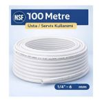 Reobox Su Arıtma Hortumu 1/4” – Nsf/ansı 61 Sertifikalı Lldpe Içme Suyu Hortumu 100 mt - 100 METRE
