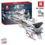 Reobrix 33023 Shenyang J-15 Jet Uçak Yaratıcı Yapı Blok Seti Building Block (J-15 Flying SHARK)-1999PARÇA